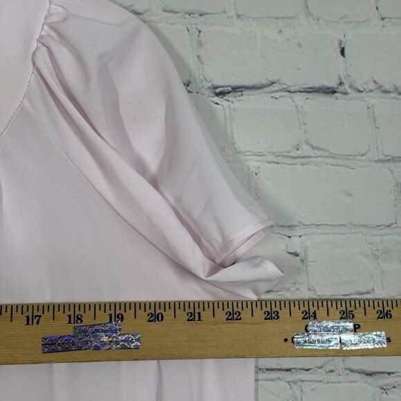 Miss Eileen Nightgown Women Size 1X Pink Mid Length Soft Floral Embroidered - Picture 10 of 13